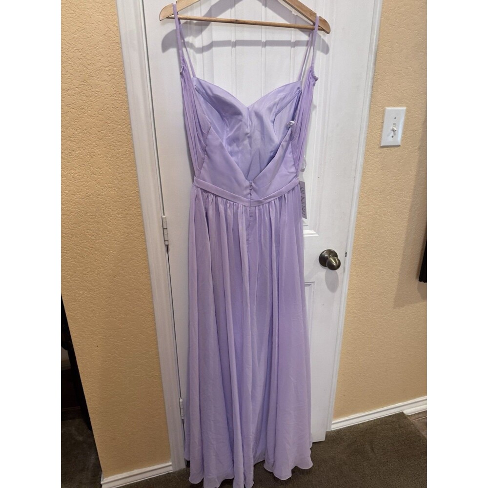 Kimora Floor Length Spaghetti Straps Chiffon Bridesmaid Dresses size 4